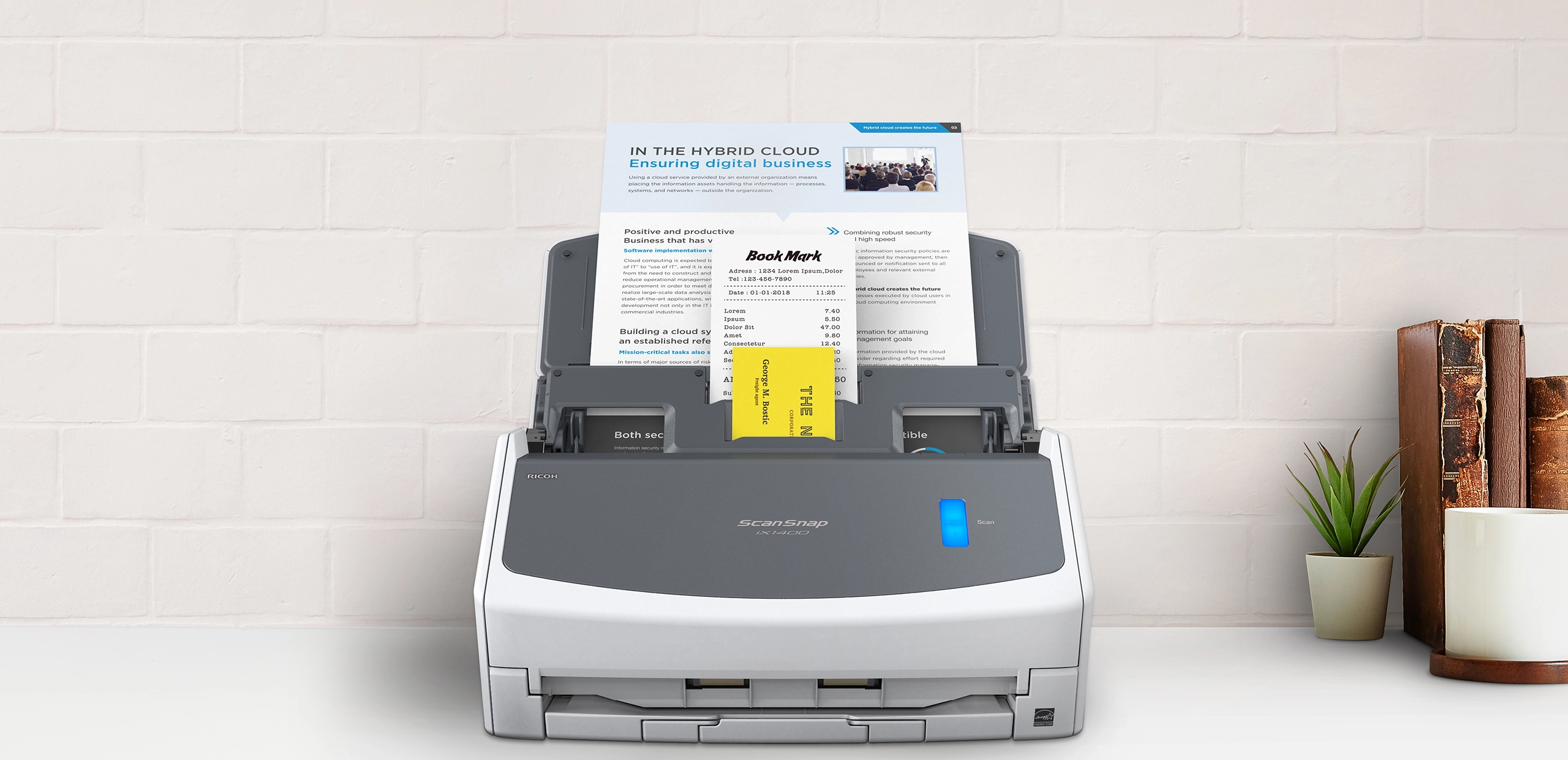 ScanSnap iX1400 white scanner