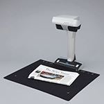 scanning a newspaper with the ScanSnap SV600 overhead scanner