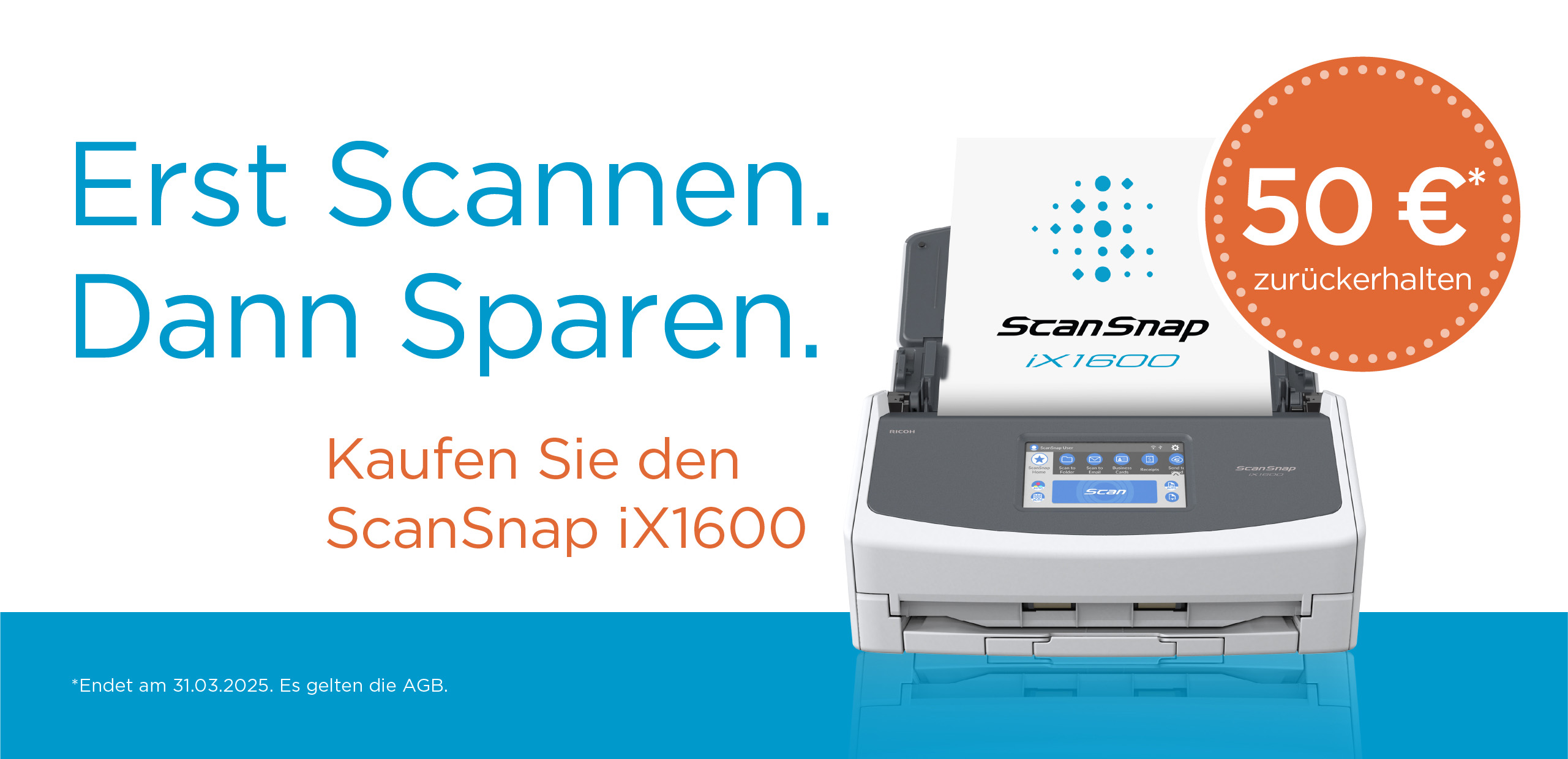 Erst Scannen. Dann Sparen. Angebot