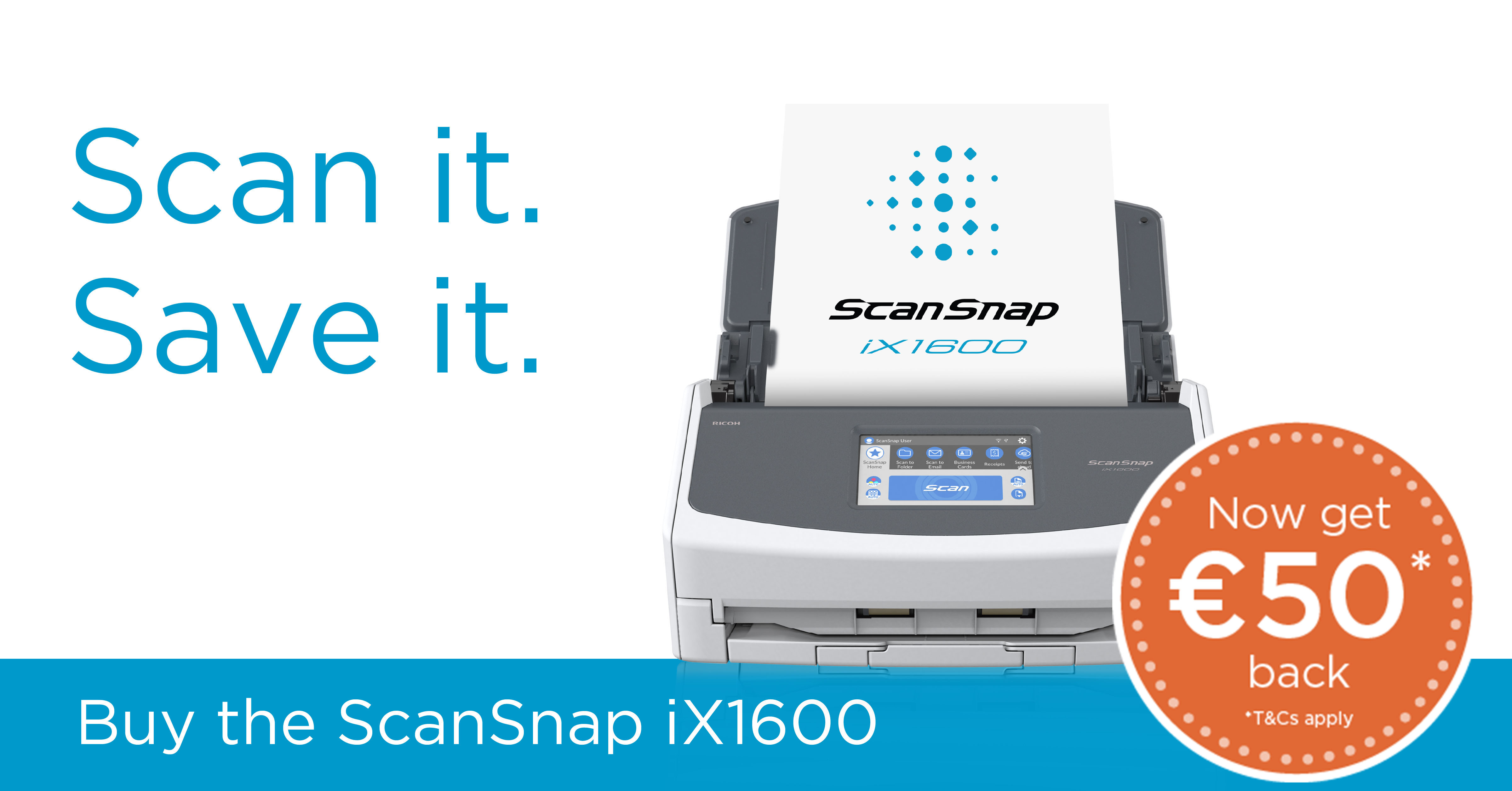 ScanSnap Scan it, Save it promotion