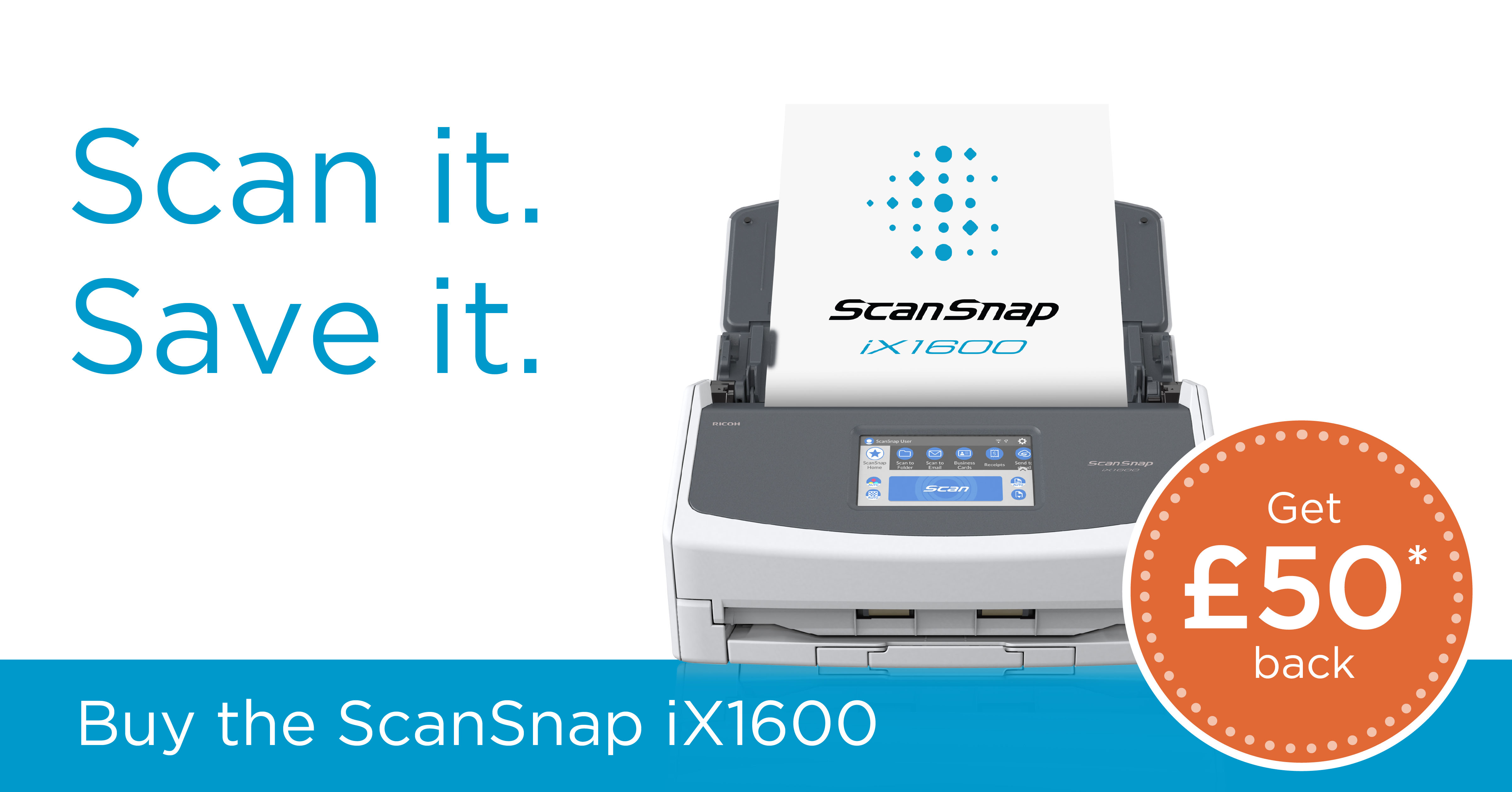 ScanSnap Scan it, Save it promotion