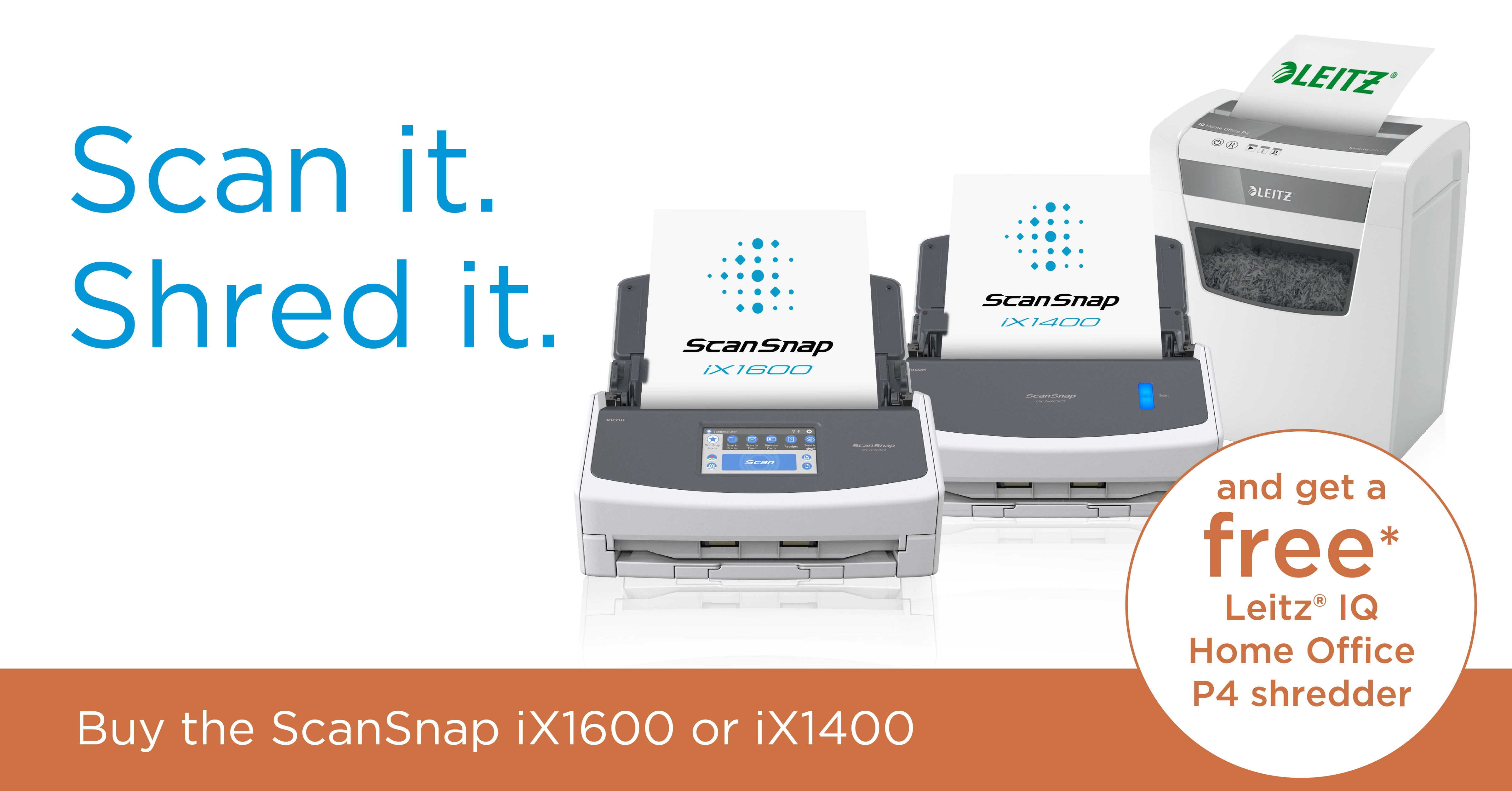 ScanSnap free shredder promotion