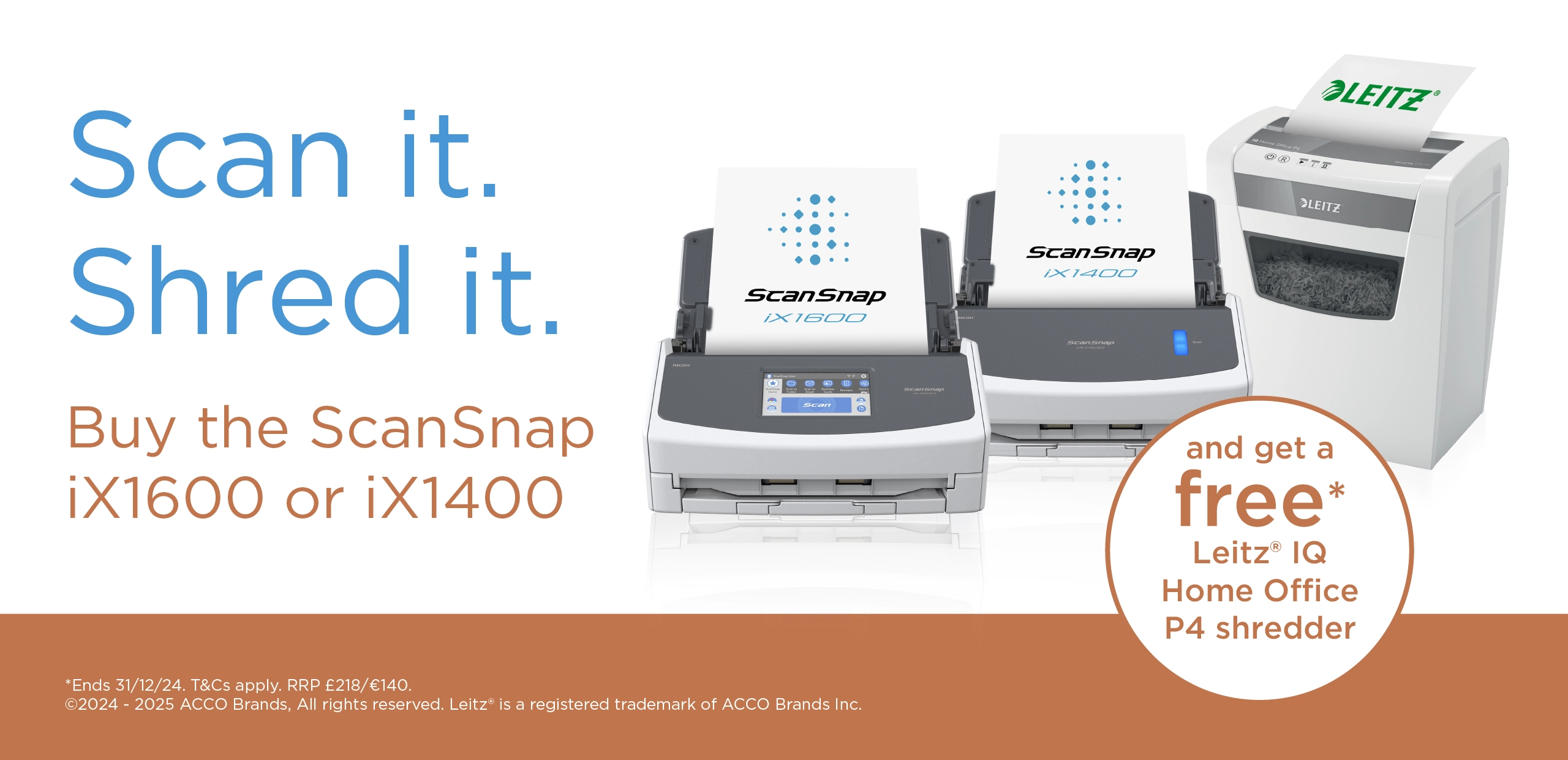 ScanSnap free shredder promotion