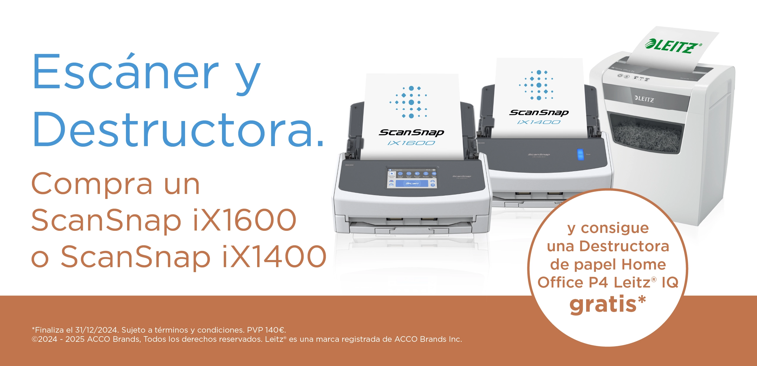 Promoción de trituradoras gratuitas de ScanSnap